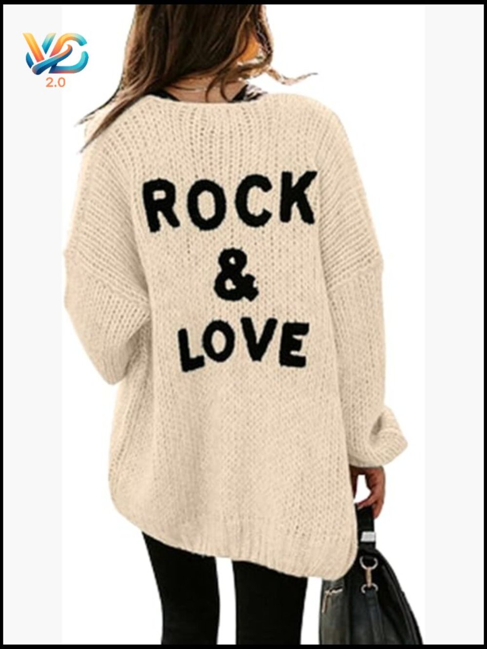 Long Sleeve Open Front Knit Cardigans Oversized Soft Draped Coat